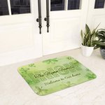 Personalized Lucky Shamrock Irish Non-Slip Welcome Doormat Home Decoration st Patrick's Day Gift for Family
