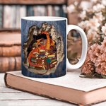 Personalizada 3D Libro Dragón Taza de Cerámica con Nombre 11oz/15oz Taza de Café Regalo de Cumpleaños para Lectores Amantes del Dragón