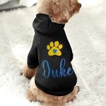 Personlig hundtröja med tassavtryck och namn Present till hund