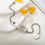 Personalisiertes Verstellbares Medizinisches „Star of Life“ ID-Notfallarmband mit Gravur Geburtstag Geschenk für Diabetes Allergie Epilepsie Damen