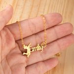 Gepersonaliseerde Vrouwen Volleybal Sport Ketting met Naam Verjaardag Sieraden Gift voor Volleybal Liefhebbers