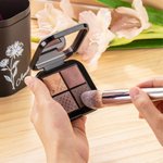 Gepersonaliseerde Geboortebloem 18 stuks make-up kwastenset met opbergdoosje voor op reis Verjaardag Moederdag cadeau voor vrouwen