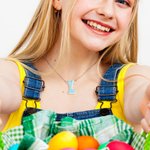 Collar personalizado de orejas de conejo en acrílico de colores con iniciales Cumpleaños Pascua Decoración Regalo para niños