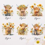 Personalized Highland Cow Water Bottle Carrier Bag with Removable Pouch Compatible for 40oz Stanley Tumbler Birthday Gift for Family Friend