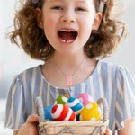 Collar personalizado de orejas de conejo en acrílico de colores con iniciales Cumpleaños Pascua Decoración Regalo para niños