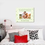 Personalised Irish Blessing Photo Four Leaf Clover Canvas Printable Wall Art St Patrick's Day Gift for Family Friends