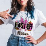 Personlig Bunny påskägg morötter Baby Onesie T-shirt Baby Shower påskpresent för familj barn ny förälder