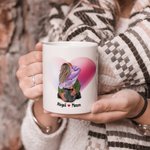Personalized You’re the Only One 11oz 15oz Ceramic Mug Coffee Cup with Names Anniversary Valentine's Day Gift for Couple
