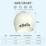 Personalisierte Kleeblatt Baumwolle Baby Mütze Hut Glücksbringer Zubehör St. Patricks Day irische Baby-Dusche-Geschenk für neugeborene Kleinkind