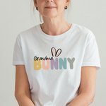 Personalized Easter Bunny Pure Cotton Family Matching Shirt with Title Easter Gift for Family Kids