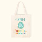 Borsa Tote in tela personalizzata dell'esperto pasquale cacciatore di uova con nome Regalo di buona Pasqua per bambini
