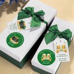 Personalized Happy St Patrick's Day Shamrock Gift Tag and Sticker with Name Set of 24 Appreciation Gift for Friends