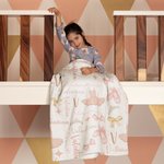 Personalisierte rosa Ballett Rock Pantoffeln Decke mit Namen und Initialen Geburtstag Geschenk für Kinder tanzen Liebhaber