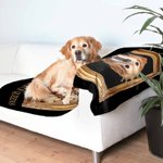 Coperta personalizzata con ritratto di re regina reale dell'animale domestico Arte rinascimentale Regalo per la decorazione della casa per gli amanti 