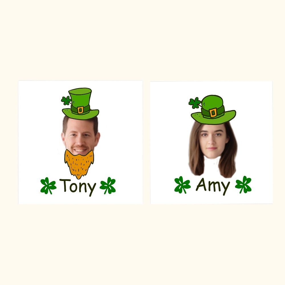 Lot de 15 autocollants Lucky Shamrock Tattoo Stickers St Patricks Day Bachelorette Party Gift for Women Men