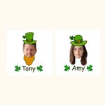 Personalised Set of 15 Lucky Shamrock Tattoo Stickers St Patricks Day Bachelorette Party Gift for Women Men