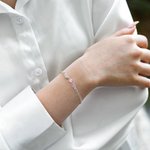 Personalizada Dainty Birthstone Angle Wing Bracelet Memorial Remembrance Gift for Loss of Loved One