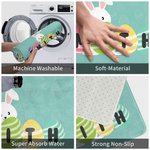 Personlig söt påskhare ägg halkfri välkomstdörrmatta med namn påsk heminredning gåva för familjen