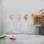 Plaque Acrylique Personnalisée avec Nom Décoration Maison Cadeau d'Anniversaire Fête des Mères pour Maman Grand-Mère