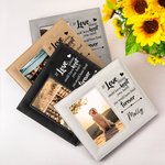 Cadre en cuir personnalisé pour animaux de compagnie avec photo portrait et nom Cadeau souvenir pour les amoureux des animaux de compagnie