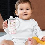 Bicchiere da 12 oz personalizzato con nome e due coperchi Regalo di compleanno per bambine