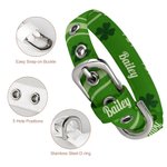 Henkilökohtainen Four Leaf Clover säädettävä koira kissa kaulus metalli D-rengas ja solki Lucky Pet Accessory Pyhän Patrickin päivä lahja lemmikkieläi