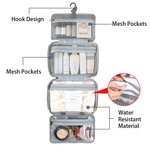 Personalizzato fiore di nascita pieghevole organizzatore di trucco appeso borsa da toilette con nome e quattro scomparti regalo di compleanno per la festa della mamma per le donne