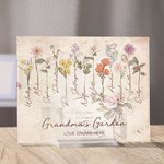 Plaque Acrylique Personnalisée avec Nom Décoration Maison Cadeau d'Anniversaire Fête des Mères pour Maman Grand-Mère