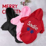 Sweat à Capuche Personnalisé avec Nom pour Chien Cadeau pour chien