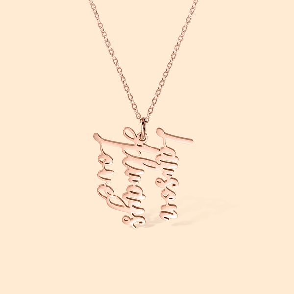 Personalized Minimalist Multiple Name Necklace Nameplate Jewelry Mother's Day Birthday Gift for Her