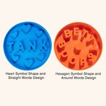 Personalized Fun Slow Feeder Dog Bowl with 3D Printing Name Multiple Size for Pet Lover