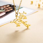 Personalized Minimalist Multiple Name Necklace Nameplate Jewelry Mother's Day Birthday Gift for Her