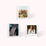 Cadre Photo en Bloc en Acrylique Transparent Cadre Personnalisé avec Texte Cadeau d'Anniversaire St Valentin pour Couple Famille Ami