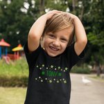 Personalized Lucky Four Leaf Clover Colorful Kid T-shirt with Name Birthday St. Patrick's Day Gift for Children