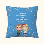 Gepersonaliseerde I Love Grandma This Much Kussenhoes Multicolor Home Decoratie Verjaardag Familiecadeau voor Grootouder
