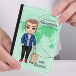 Personalizzato A Lifetime Of Adventures Cartoon Character Passport Cover Regalo di compleanno per la coppia di innamorati