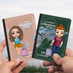 Personalizzato A Una vita di avventure Personaggi dei cartoni animati Insieme Copertina del passaporto Compleanno Regalo di San Valentino per gli inna