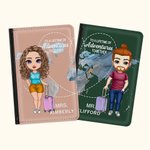 Personalizzato A Una vita di avventure Personaggi dei cartoni animati Insieme Copertina del passaporto Compleanno Regalo di San Valentino per gli inna