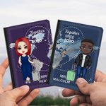 Personalizzato Together Since Multicolor Passport Cover Anniversario Compleanno Regalo di San Valentino per gli amanti