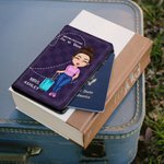 Copri passaporto personalizzato con design a cuore Compleanno Regalo di San Valentino per la coppia