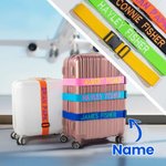 Personalisierter Verstellbarer Koffergurt mit Stickerei-Namen für 20