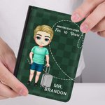 Copri passaporto personalizzato con design a cuore Compleanno Regalo di San Valentino per la coppia