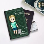 Copri passaporto personalizzato con design a cuore Compleanno Regalo di San Valentino per la coppia