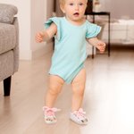 Gepersonaliseerde Baby Meisje Fantasie Eenhoorn Sequin Peuter Wandelschoenen met Naam Baby Shower Verjaardagscadeau voor pasgeborene