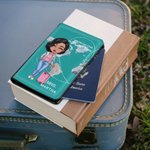 Personalizzato fastidioso l'un l'altro personaggio dei cartoni animati Cover passaporto in pelle PU con nome regalo per la coppia