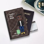 Amore personalizzato insieme da quando la copertina del passaporto è un regalo di anniversario per l'amante