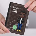 Amore personalizzato insieme da quando la copertina del passaporto è un regalo di anniversario per l'amante