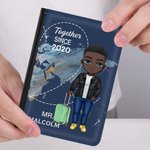 Personalizzato Together Since Multicolor Passport Cover Anniversario Compleanno Regalo di San Valentino per gli amanti