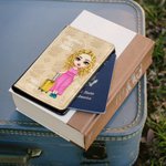 Copri passaporto personalizzato multicolore Together Since con nome e cognome Regalo di compleanno e anniversario per coppia