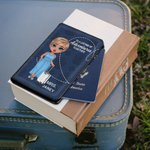 Modello vintage personalizzato Per una vita di avventure insieme Copri passaporto Regalo di anniversario per l'amante